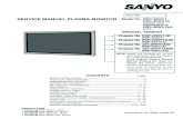 Sanyo Plasma Monitor Pdp42wv1 Service Manual