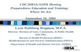 CDC/HRSA/ASPH Meeting Preparedness Education and Training: