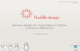 Service Design for NGOs versus Corporates