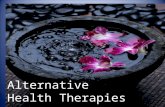 Alternative health therapies