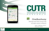 2013 USF Research That Matters Conference - OneBusAway – Sharing Real-time Transit Information via Open-source Software
