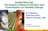Dr Pachauri - Meat Production and Climate Change