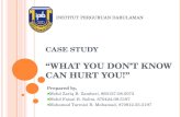 A case study“what you don’t know can hurt you!” for teacher