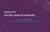 Smart TV. Should Smart TV platform be focus for OTT video & TV products development TODAY