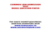 Clat 2011 Model Question Paper, CLAT MOCK TEST.