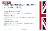 Olympics update and quarterly economic report (international journalists) - June 2012