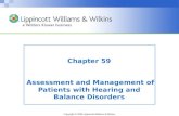 Patients With Hearing and Balance Disorders