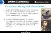 Canada's Aboriginal Population Estimates of Aboriginal ...