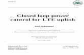 Closed Loop Power Control for LTE Uplink