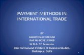 Payment Methods in International Trade
