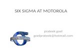 Six Sigma at Motorola