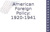 Foreign Policy (1920-1941)
