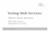 Testing Web Services