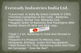 Profile of eveready industries india pvt. ltd.