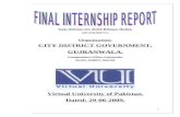 Internship Report On CITY DISTRICT GOVERNMENT, GUJRANWALA
