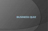 Business Quiz, Jan 14
