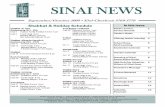 Sinai Newsletter - Sept-October09