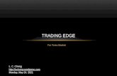 Trading edge for the forex market