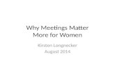 Why Meetings Matter Even More for Women