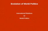Evolution of world politics