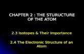 Isotopes and Electronic structure of an atom