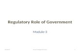 Business Environment-Regulatory Role of Govt.