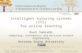 Intelligent tutoring systems (ITS) for online learning