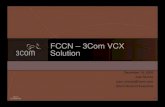 FCCN – 3Com VCX Solution
