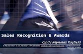 Cindy Rr Sales Recognition & Awards