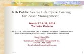 Public Sector Life Cycle Costing for Asset Management