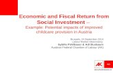 Economic & fiscal return from social investment
