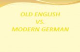 Old English vs Modern German