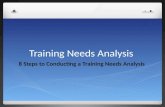 Training Needs Analysis: 8 steps to conducting a training needs analysis