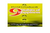 Nine Habits of Happiness, by David Leonhardt (Excerpt)