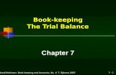 Chapter 7 Book-keeping the Trial Balance Students