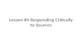#4 Responding Critically to Sources