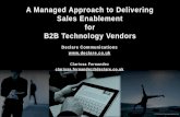 A Managed Approach to Delivering Sales Enablement for B2B Technology Vendors