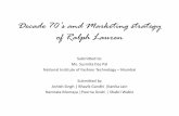 Decade 70’s & Marketing strategy of Ralph Lauren
