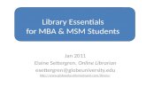 Library Essentials For Mba Students