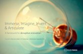 Immerse, Imagine, Invent and Articulate: A framework for disruptive innovation