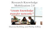 Research Knowledge Mobilization  2.0 Tools: create knowledge transfer networks