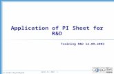 PI sheet for Confirmation of trials