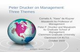 Peter Drucker on Management- 3 themes
