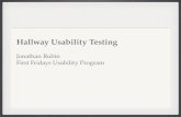 Hallway Usability Testing, First Fridays Usability Program