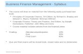 BFM 1 Business Finance Management Introduction