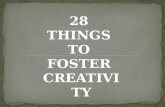 28 Things To Foster Creativity