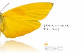 School Project/Report Template - Butterfly Design (Word)