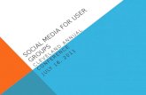 Social Media for User Groups