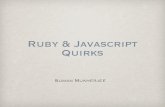Ruby and JS quirks