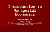 01 - Introduction to Managerial Economics